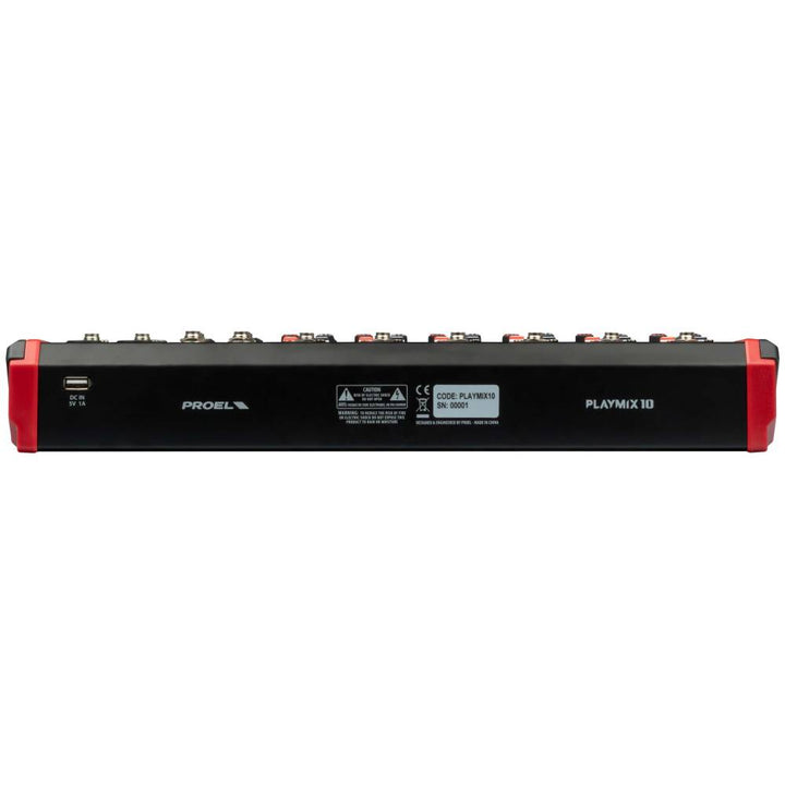 Proel PLAYMIX10 10-Channel PA Mixer with DFX USB and BT